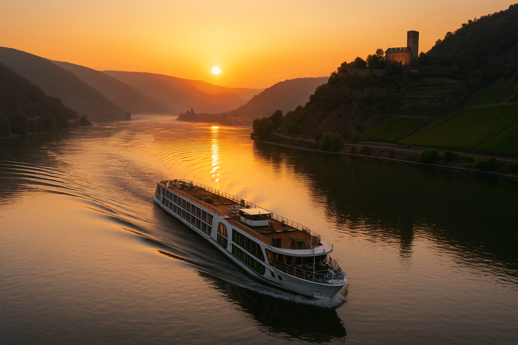Danube vs Rhine River Cruise Sunset