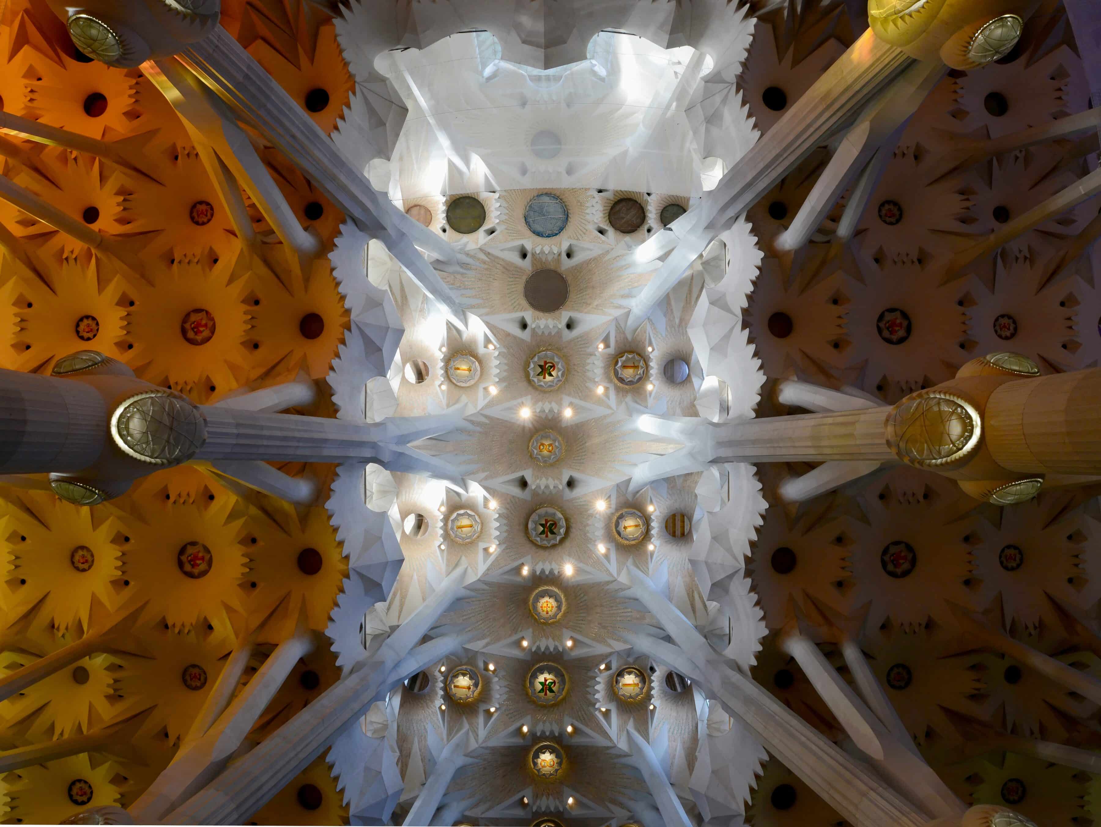 Interior of Sagrada Familia Barcelona - top sight for gay travelers visiting Barcelona